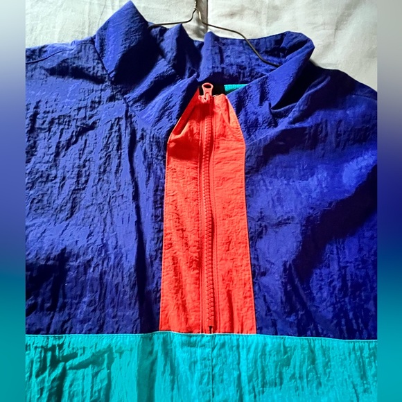 Stylish Men’s tricolor Nike flight pullover, lined track jacket; Sz 3X - Picture 3 of 8